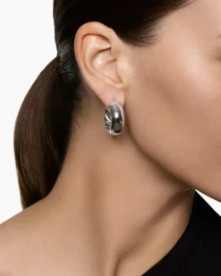 DY Mercer® Hoop Earrings Sterling Silver, 24.7mm