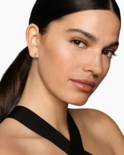 DY Mercer® Huggie Hoop Earrings Sterling Silver, 12mm