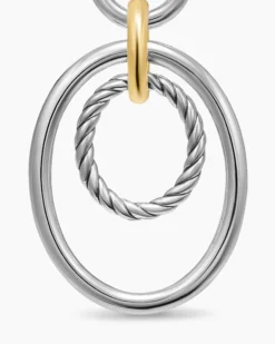 DY Mercer® Mobile Drop Earrings Sterling Silver with 18K Yellow Gold, 65.7mm