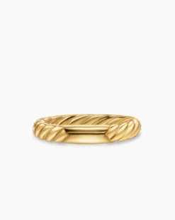 DY Mercer® Pavé Band Ring 18K Yellow Gold with Diamonds, 3.7mm