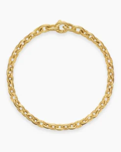 DY Mercer® Petite Chain Bracelet 18K Yellow Gold, 4.5mm