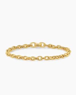 DY Mercer® Petite Chain Bracelet 18K Yellow Gold, 4.5mm