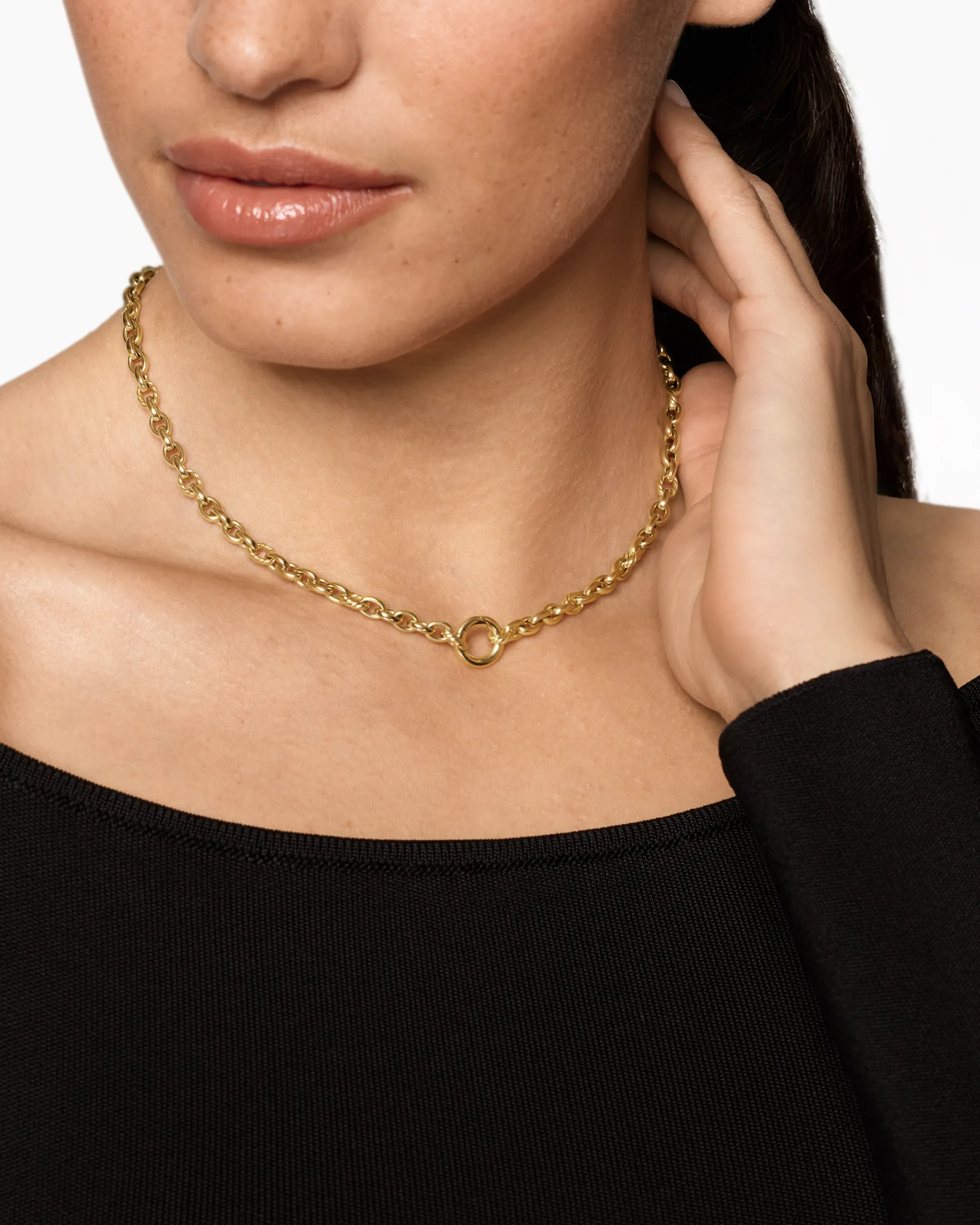 DY Mercer® Petite Chain Necklace 18K Yellow Gold, 4.5mm