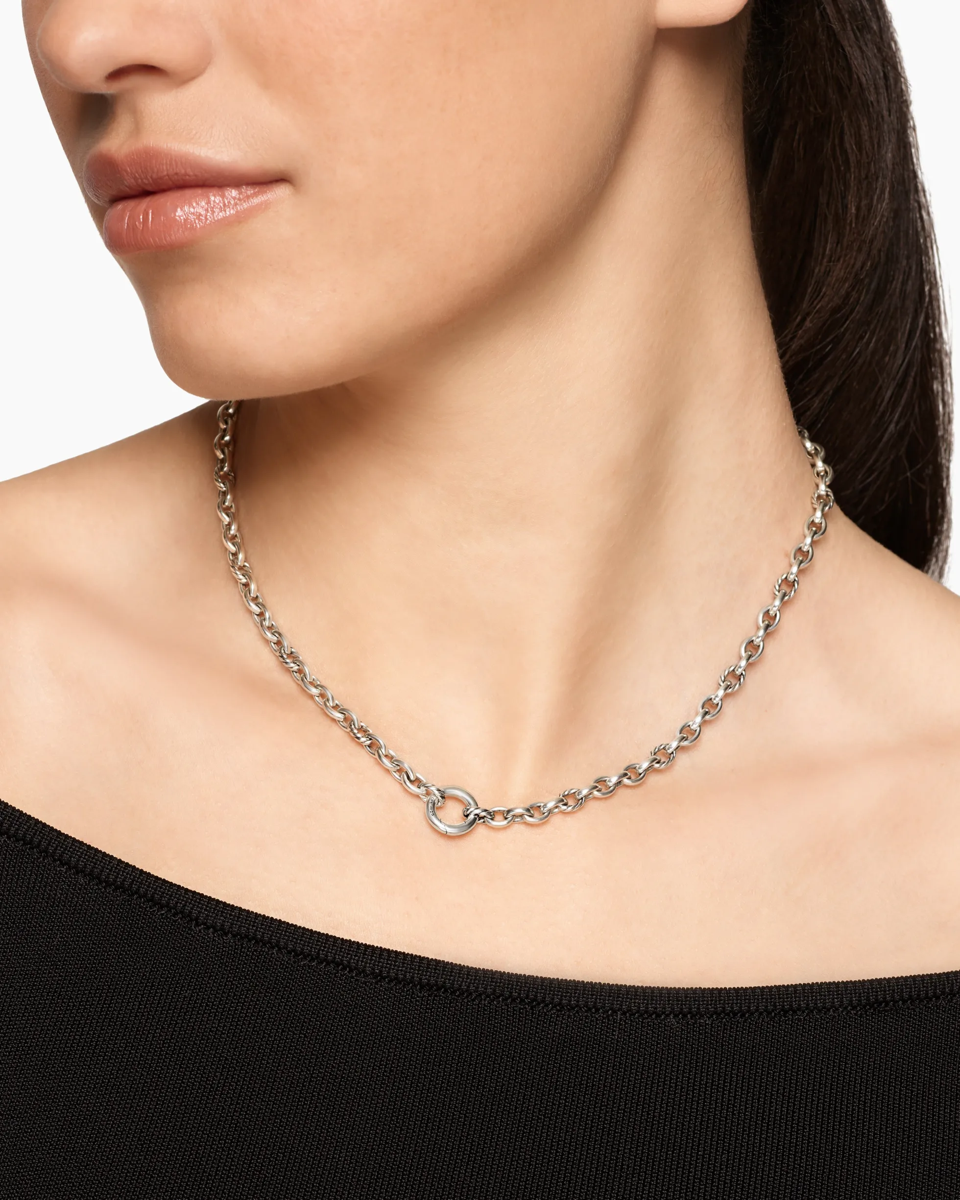 DY Mercer® Petite Chain Necklace Sterling Silver, 4.5mm