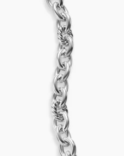 DY Mercer® Toggle Chain Bracelet Sterling Silver with Diamonds, 8mm