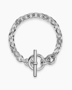 DY Mercer® Toggle Chain Bracelet Sterling Silver with Diamonds, 8mm