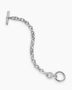 DY Mercer® Toggle Chain Bracelet Sterling Silver with Diamonds, 8mm
