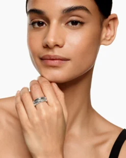 DY Mercer® Two Row Ring Sterling Silver, 8mm