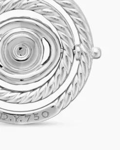 Evil Eye Mobile Amulet 18K White Gold with Pavé Blue Sapphires and Diamonds, 20.5mm
