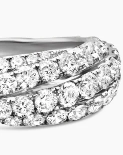 Floating Diamonds Ring White Gold