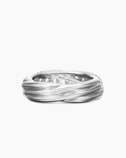 Floating Diamonds Ring White Gold