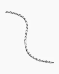 Fluted Chain Bracelet Sterling Silver, 5mm