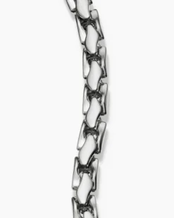 Fluted Chain Bracelet Sterling Silver, 5mm