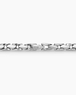 Fluted Chain Necklace Sterling Silver, 5mm