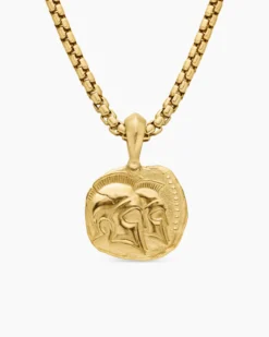 Gemini Amulet 18K Yellow Gold, 17mm