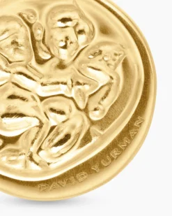 Gemini Amulet 18K Yellow Gold with Diamonds, 19mm