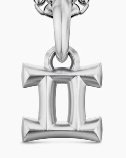 Gemini Amulet Sterling Silver, 14.8mm