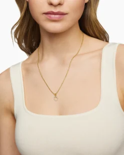 Heart Amulet 18K Yellow Gold with Diamonds, 11mm