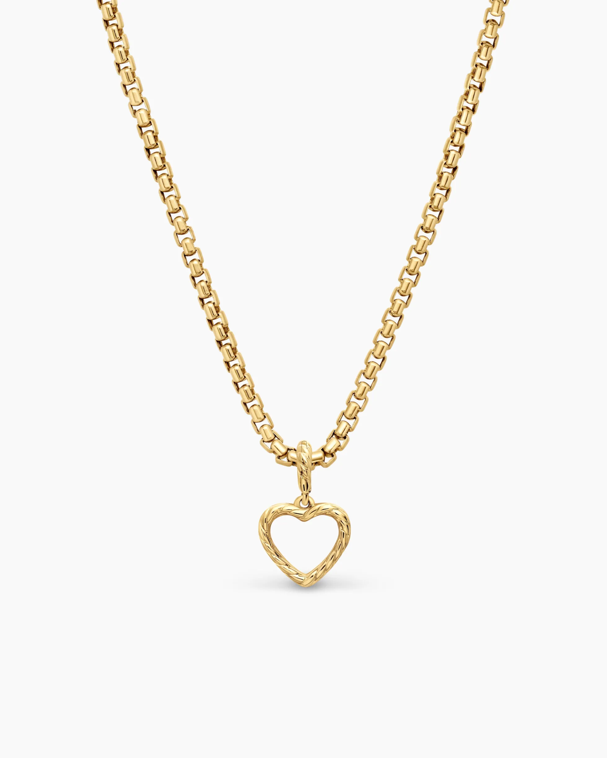 Heart Amulet 18K Yellow Gold with Diamonds, 11mm
