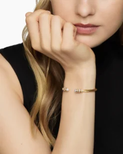 Helena Bracelet 18K Yellow Gold with Pearls and Diamonds, 4mm