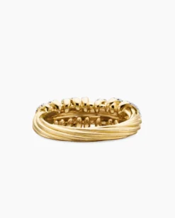 Helena Ring 18K Yellow Gold with Diamonds, 7.7mm