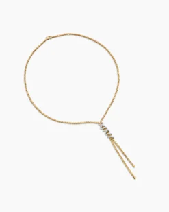 Helena Y Necklace 18K Yellow Gold with Diamonds