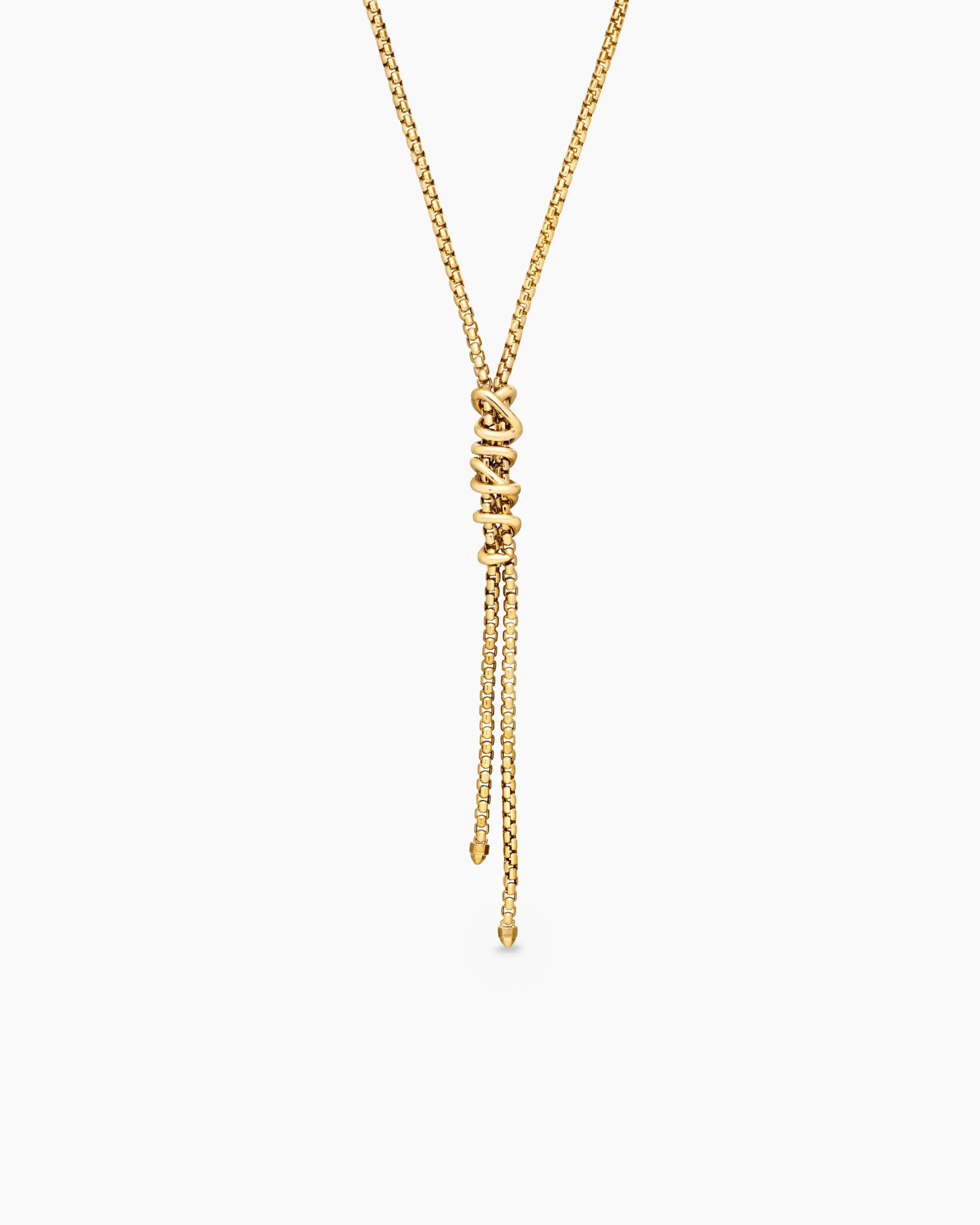 Helena Y Necklace 18K Yellow Gold with Diamonds