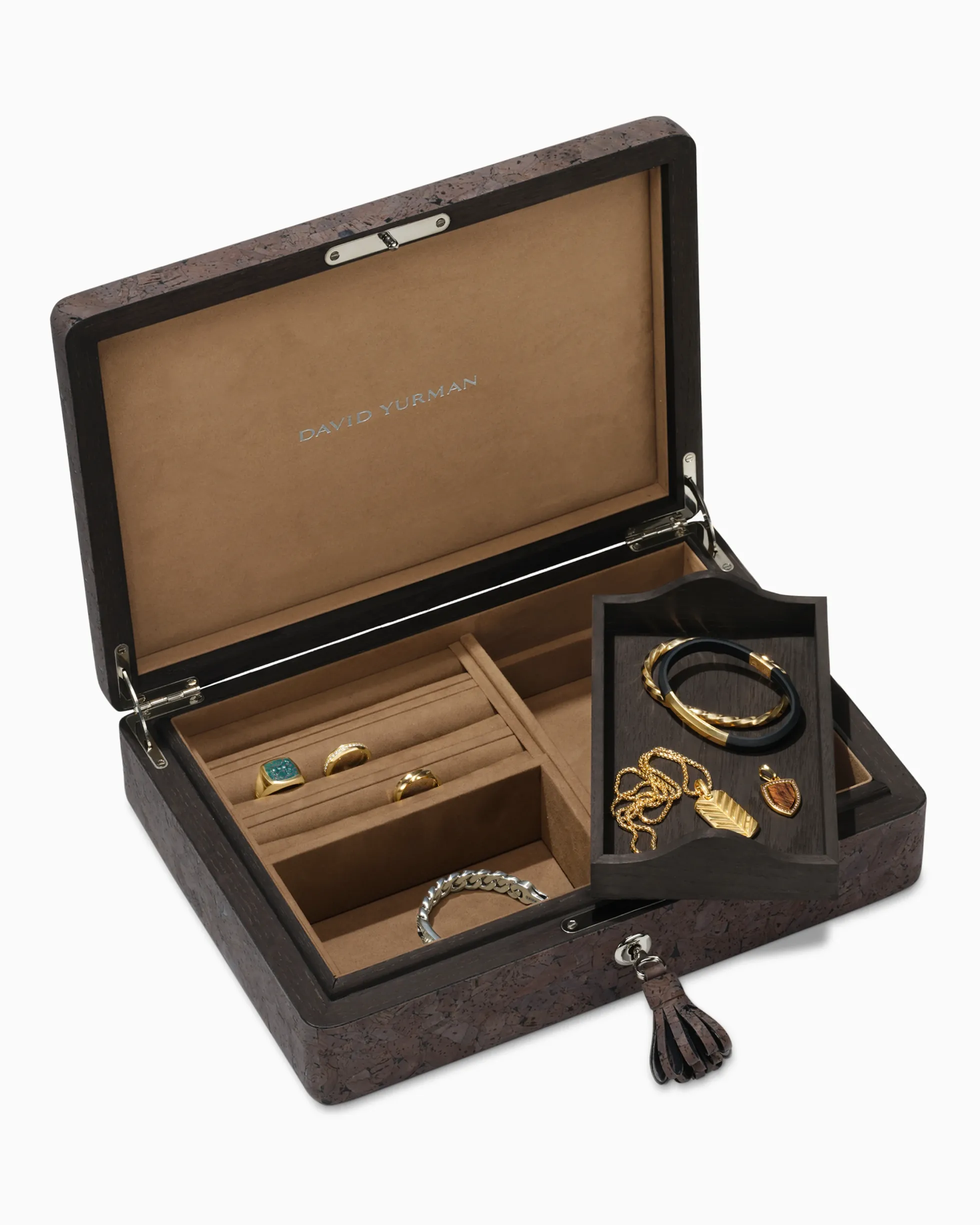 Jewelry Box Dark Brown Cork