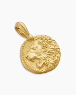 Leo Amulet 18K Yellow Gold, 17mm