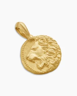 Leo Amulet 18K Yellow Gold, 17mm