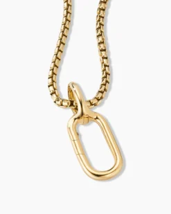 Lexington Amulet Holder 18K Yellow Gold, 21mm