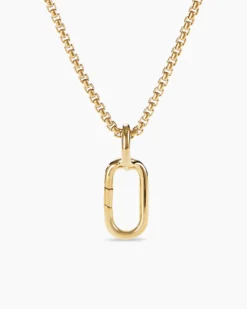 Lexington Amulet Holder 18K Yellow Gold, 21mm