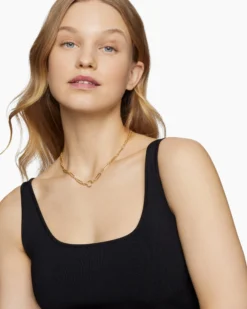 Lexington Chain Necklace 18K Yellow Gold, 4.5mm