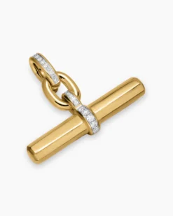 Lexington Chain Necklace 18K Yellow Gold with Diamonds, 9.8mm