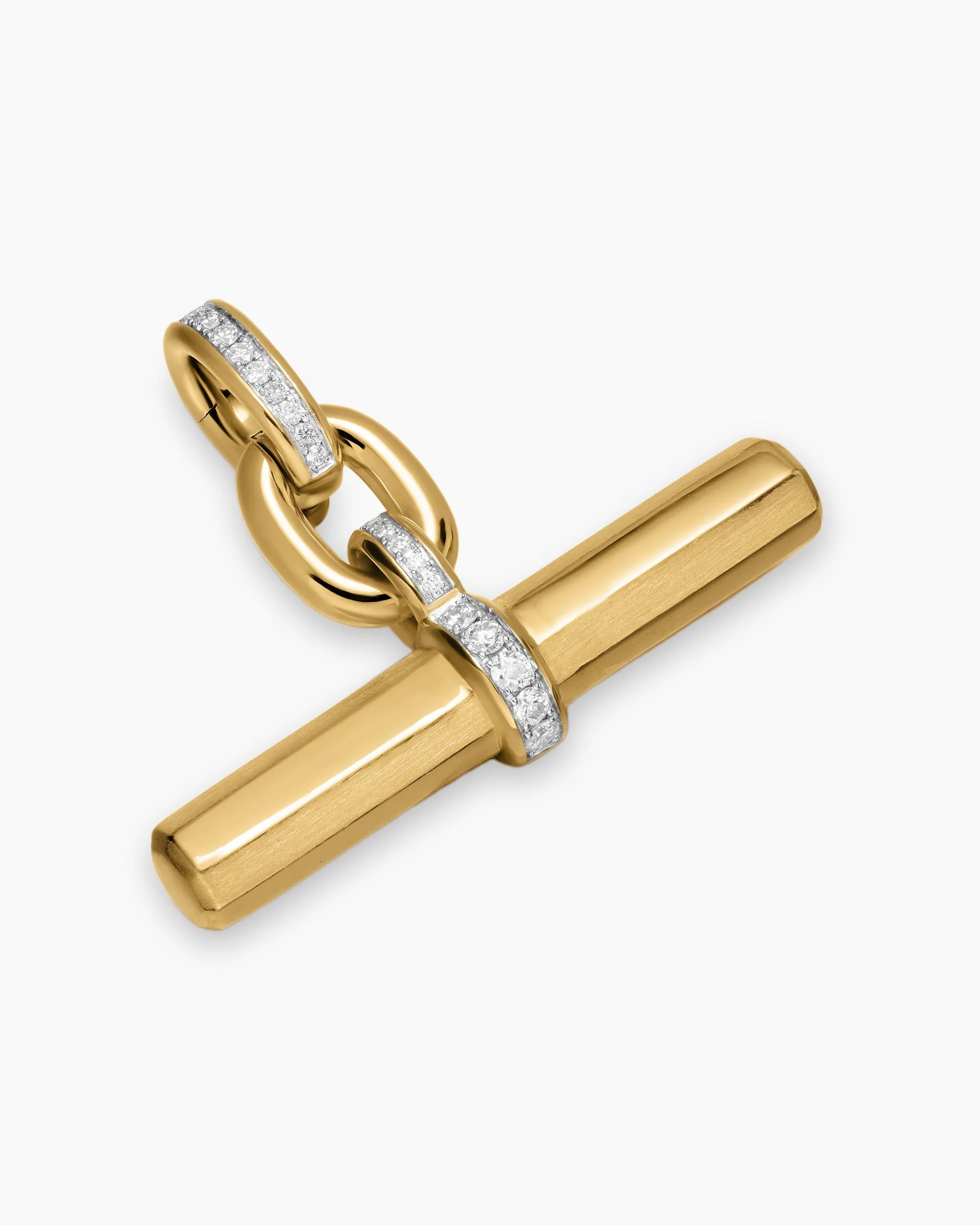 Lexington Chain Necklace 18K Yellow Gold with Diamonds, 9.8mm