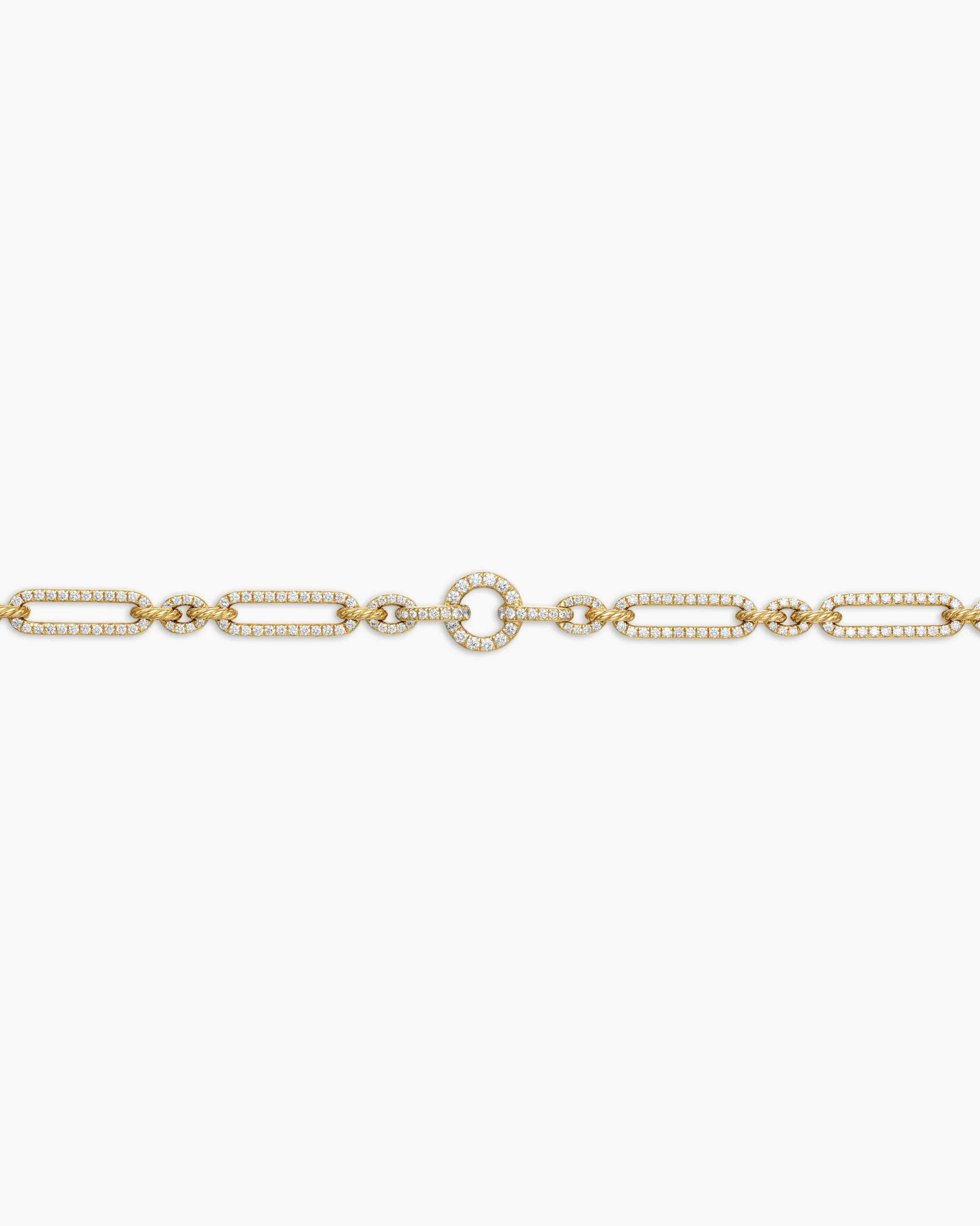 Lexington Chain Necklace 18K Yellow Gold with Diamonds, 6.5mm