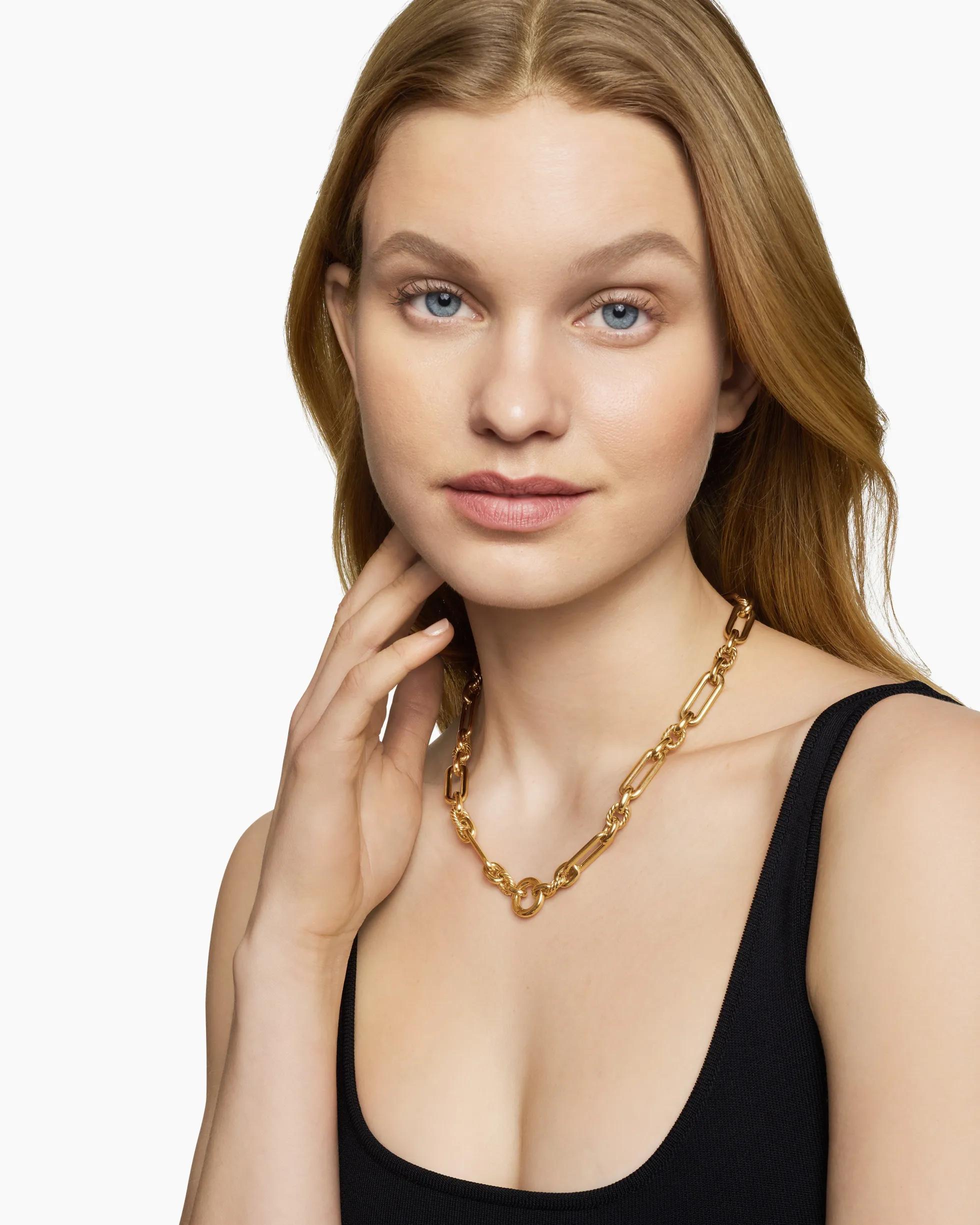 Lexington Chain Necklace 18K Yellow Gold, 9.8mm