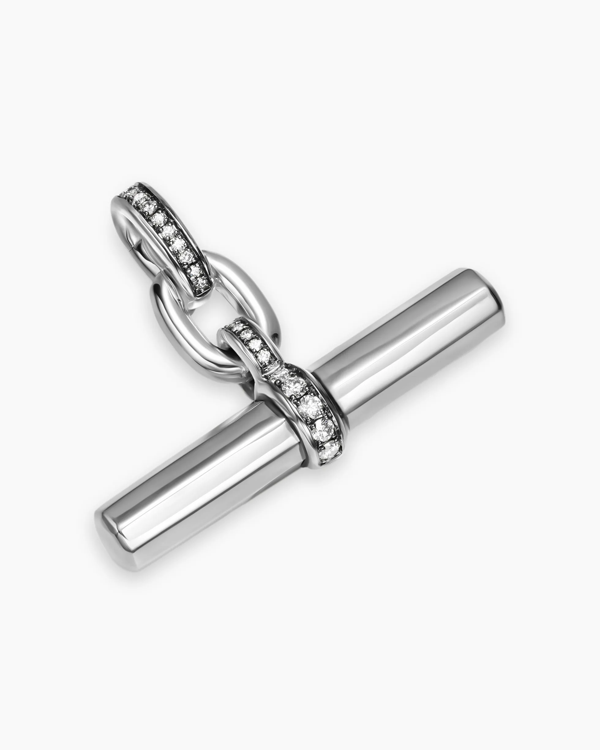 Lexington Chain Necklace Sterling Silver with Diamonds, 9.8mm