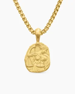 Libra Amulet 18K Yellow Gold, 17mm