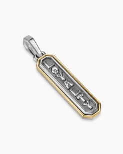 Loyalty Amulet Sterling Silver with 14K Yellow Gold, 35mm