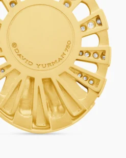 Madonna Amulet 18K Yellow Gold with Diamonds, 29mm