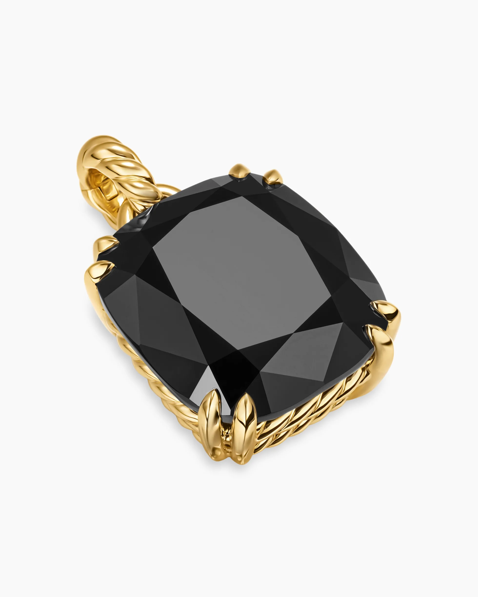 Marbella Pendant 18K Yellow Gold with Black Onyx, 22mm