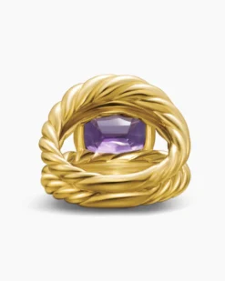 Marbella Ring 18K Yellow Gold with Amethyst, 20mm