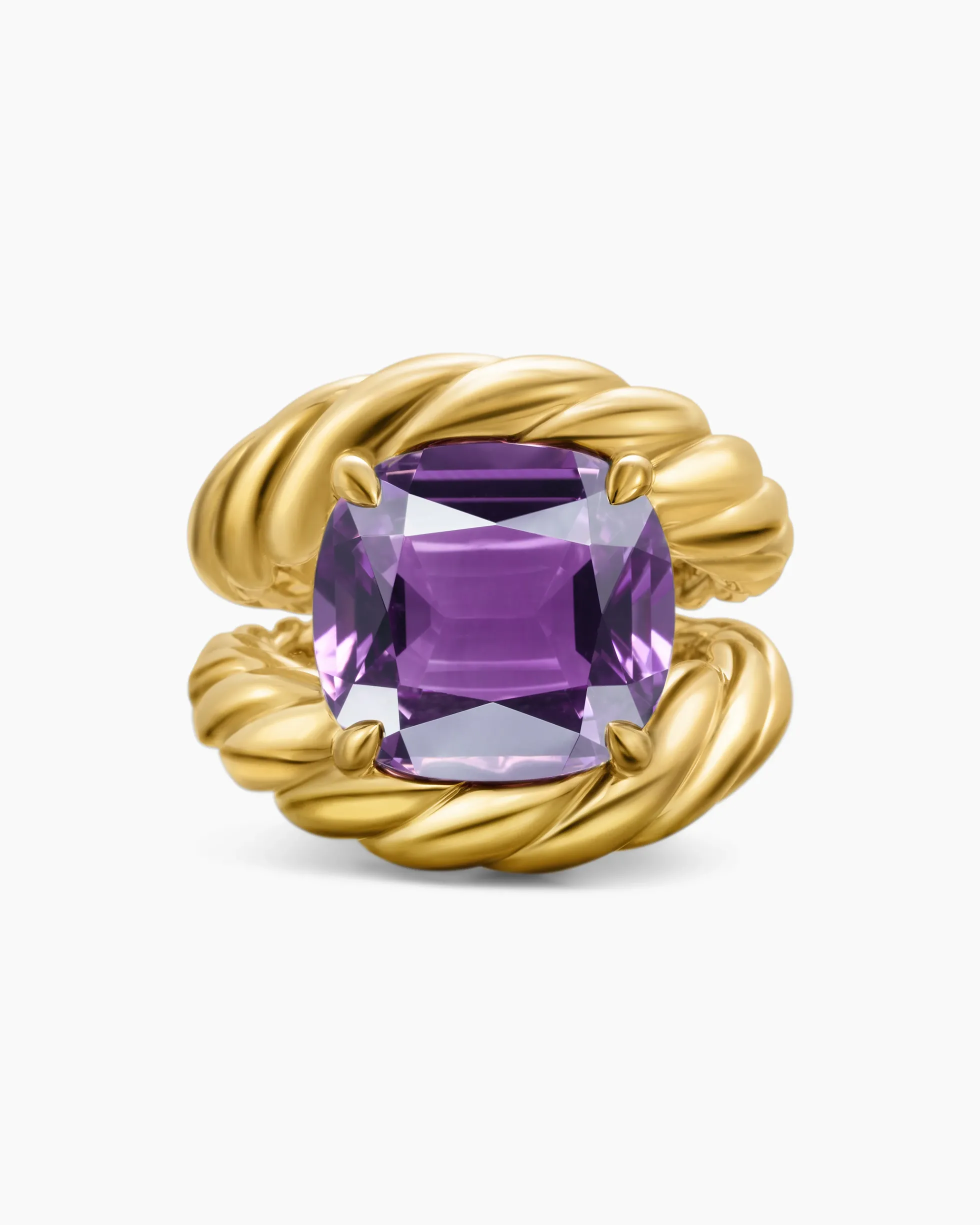 Marbella Ring 18K Yellow Gold with Amethyst, 20mm