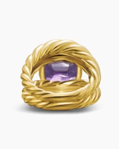 Marbella Ring 18K Yellow Gold with Amethyst, 20mm