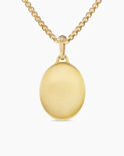 Mary Amulet 18K Yellow Gold with Diamonds, 20mm