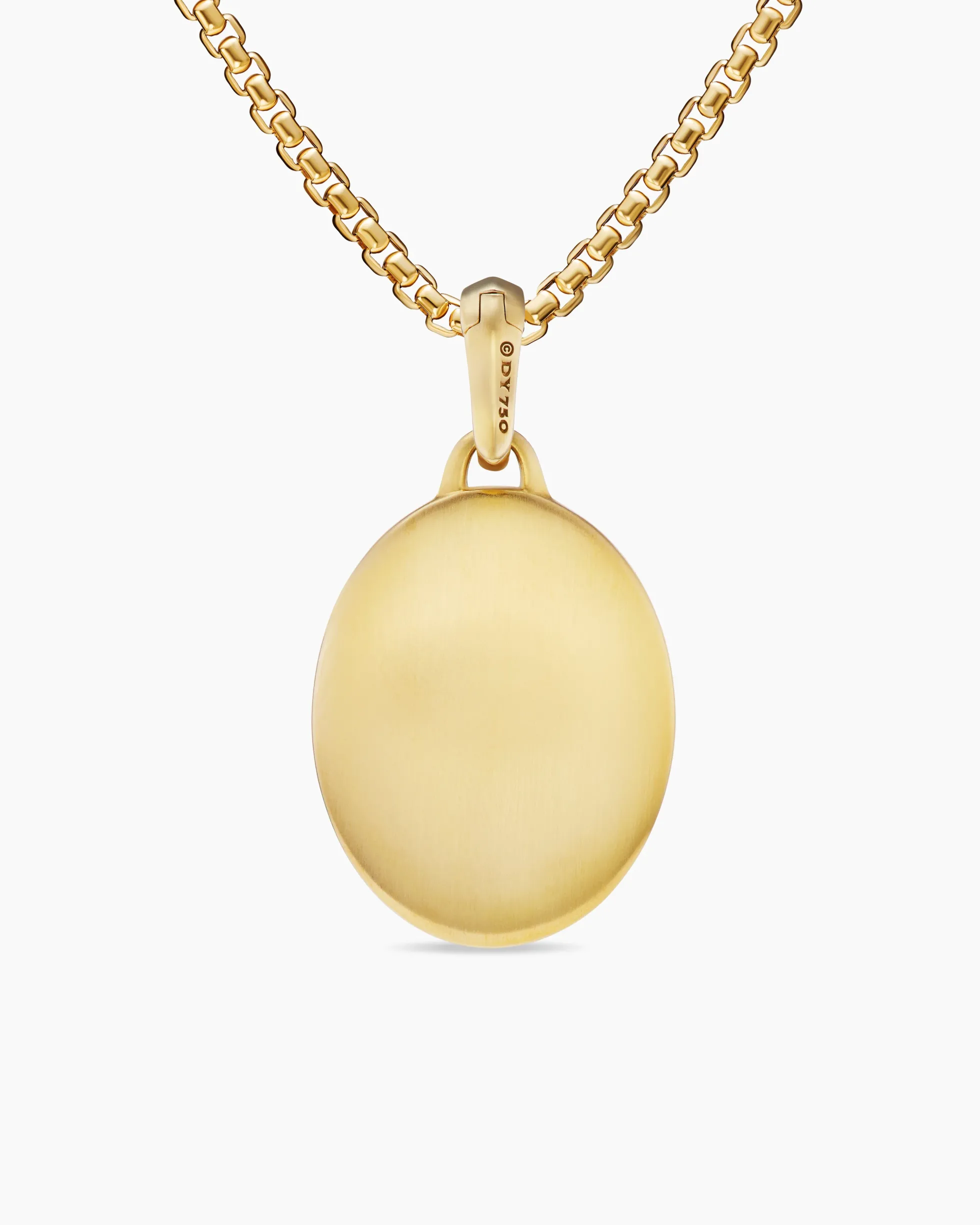 Mary Amulet 18K Yellow Gold with Diamonds, 20mm