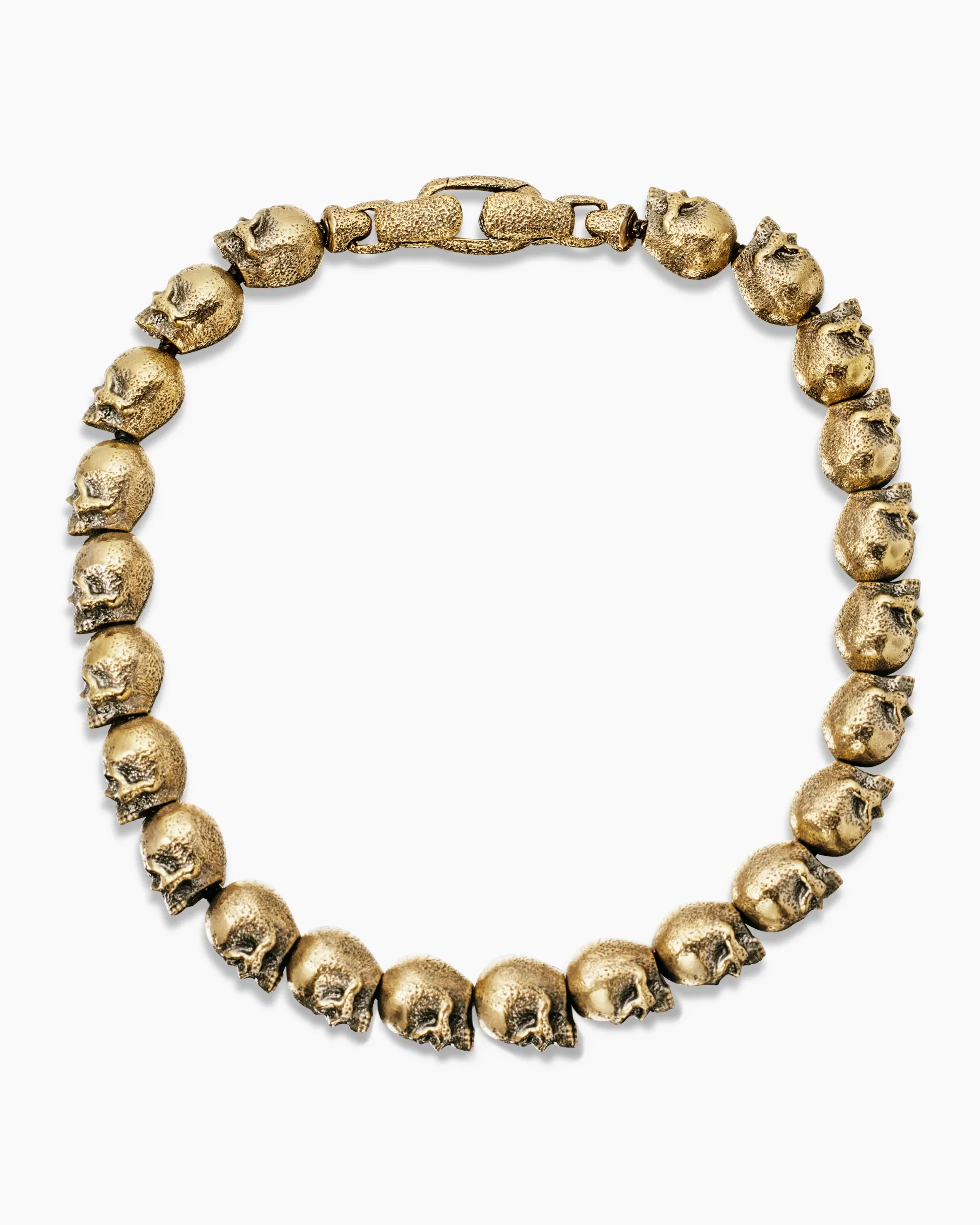 Memento Mori Skull Bracelet 18K Yellow Gold, 6mm