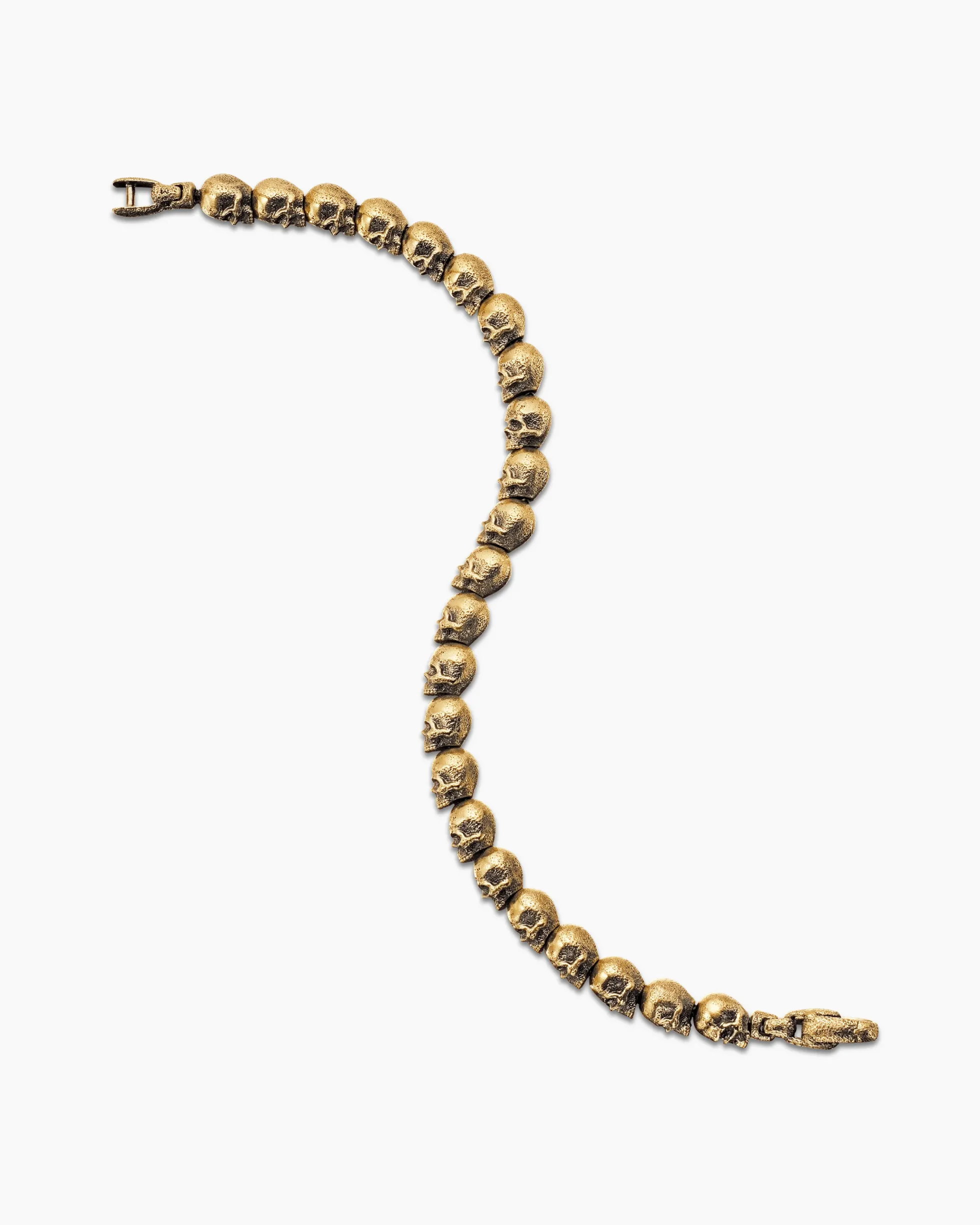 Memento Mori Skull Bracelet 18K Yellow Gold, 6mm