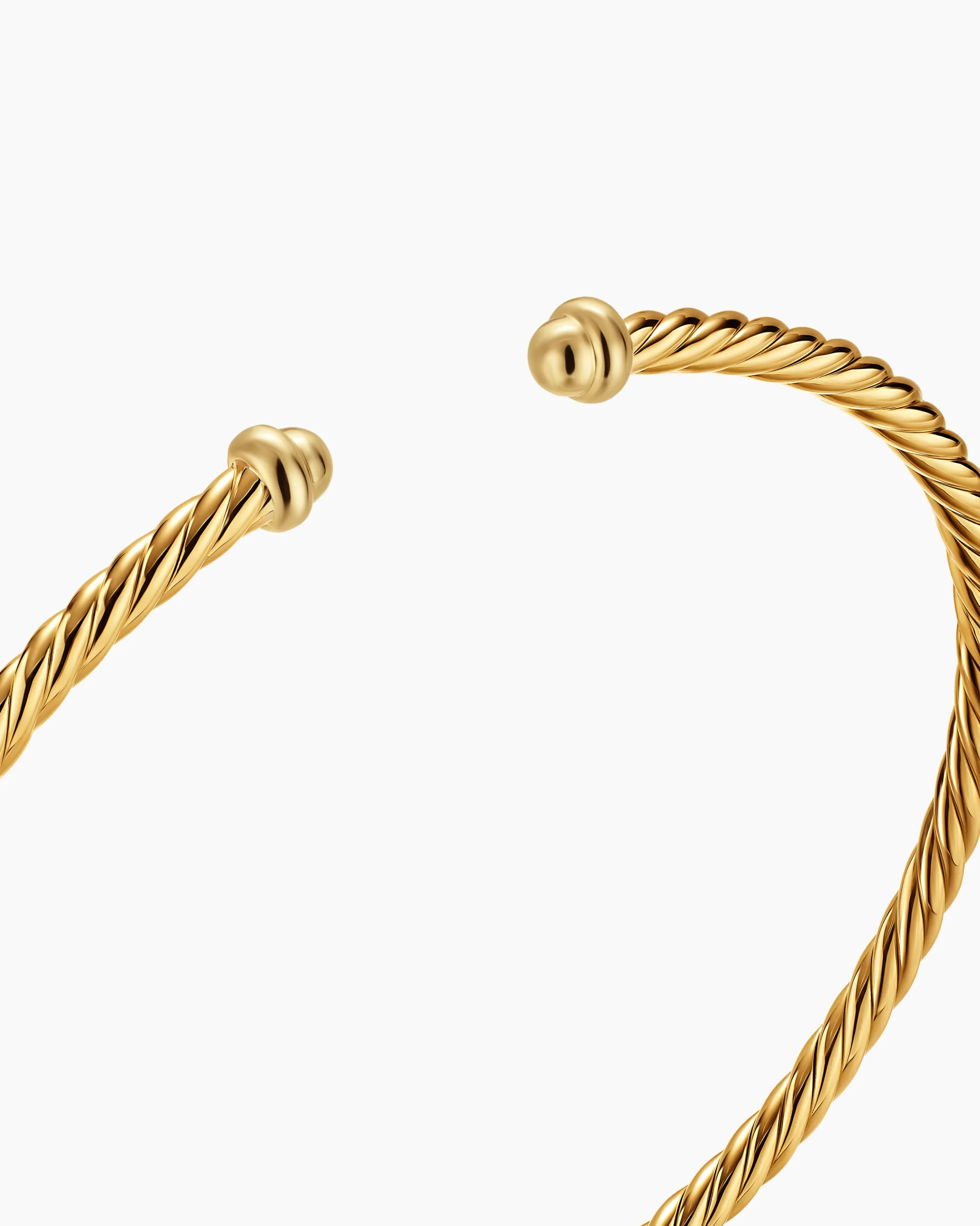 Micro Cablespira® Flex Bracelet 18K Yellow Gold, 2.6mm